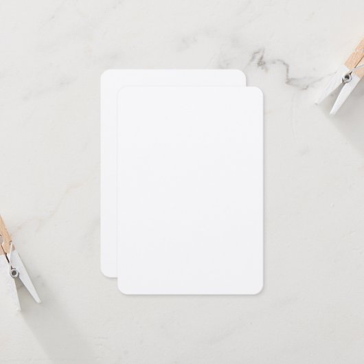 Aangepaste 3,5 inch x 5 inch Kraft-uitnodigingen A Kaart (Voorkant / Achterkant in situ)