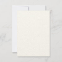 Aangepaste 3,5 inch x 5 inch Rustic Felt Ecru Invi