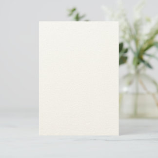 Aangepaste 3,5 inch x 5 inch Rustic Felt Ecru Invi Kaart