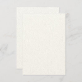 Aangepaste 3,5 inch x 5 inch Rustic Felt Ecru Invi Kaart