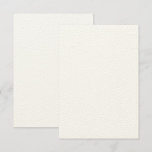 Aangepaste 3,5 inch x 5 inch Rustic Felt Ecru Invi Kaart