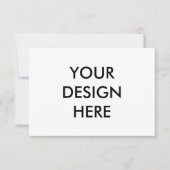 Aangepaste 3.5x5" Horizontale Responsekaart Afdruk Bedankkaart (Voorkant)