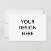 Aangepaste 3.5x5" Horizontale Responsekaart Afdruk Bedankkaart (Achterkant)