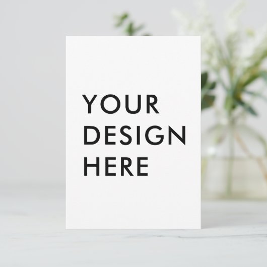 Aangepaste 3,5x5" verticale respons Kaart afdrukke (Staand voorkant)