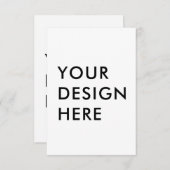 Aangepaste 3,5x5" verticale respons Kaart afdrukke (Voorkant / Achterkant)