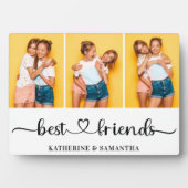Aangepaste 3 foto Collage Beste Vrienden voor alti Fotoplaat (voorkant)