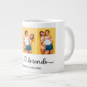 Aangepaste 3 foto Collage Beste Vrienden voor alti Grote Koffiekop (Voorkant rechts)