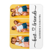 Aangepaste 3 foto Collage Beste Vrienden voor alti Magneet (Verticaal)