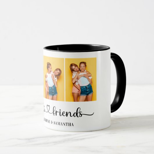 Aangepaste 3 foto Collage Beste Vrienden voor alti Mok (Voorkant rechts)
