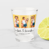 Aangepaste 3 foto Collage Beste Vrienden voor alti Shot Glas (Voorkant)