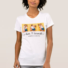 Aangepaste 3 foto Collage Beste vrienden Vrouwen T-shirt