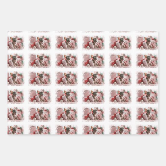 Aangepaste 3 foto inpakpapier vellen (Voorkant 3)