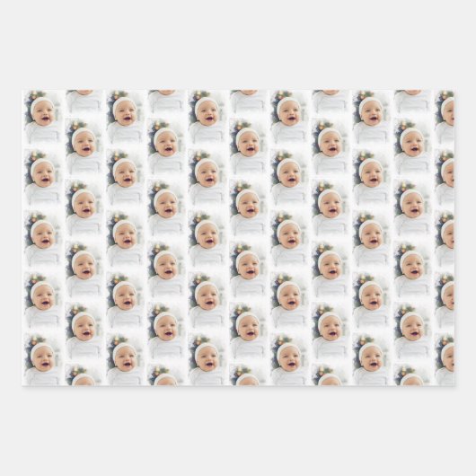 Aangepaste 3 foto inpakpapier vellen (Voorkant 2)