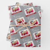 Aangepaste 3 foto inpakpapier vellen (In situ)