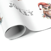 Aangepaste 3 foto kerstkarakters inpakpapier (Rol Hoek)