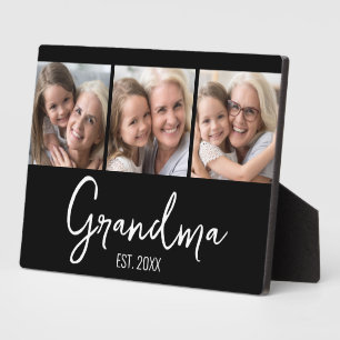 Aangepaste 3 foto oma opgericht jaar fotoplaat