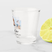 Aangepaste 3 foto Unieke Pas getrouwd bruiloft Shot Glas (Rechts)