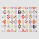 Aangepaste 3 fotopaaseieren tissuepapier (Voorkant)