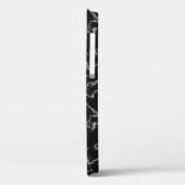 Aangepaste 3 foto's collage zwart en grijze marmer Case-Mate iPhone case (Achterkant / Links)