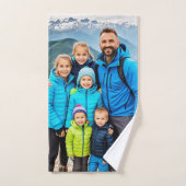 Aangepaste 3 foto's Familie Bad Handdoek (Handdoek)