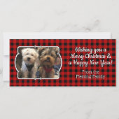 Aangepaste 3 foto's Land Rode Buffalo geruite Plai (Voorkant)