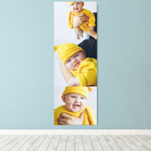 Aangepaste 3 foto's toevoegen canvas afdruk (Insitu (Houten vloer))