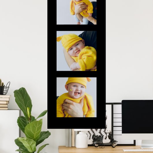 Aangepaste 3 foto's toevoegen poster (Thuiskantoor)