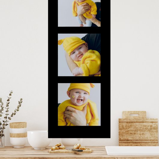 Aangepaste 3 foto's toevoegen poster (Keuken)