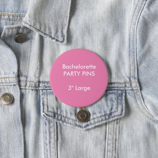 Aangepaste 3-inch grote ronde bachelorette button 7,6 cm (In situ)