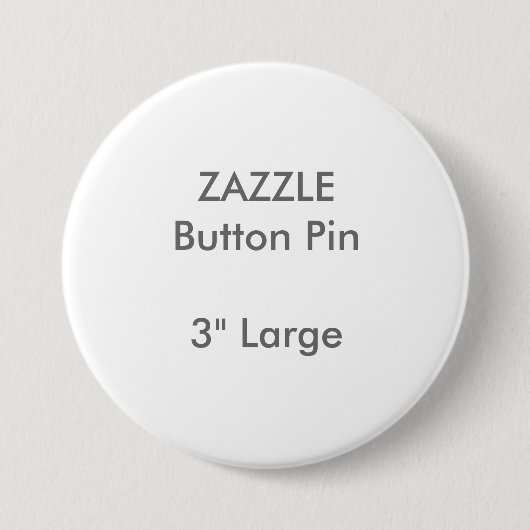 Aangepaste 3-inch grote ronde Button ZAZZLE (Voorkant)