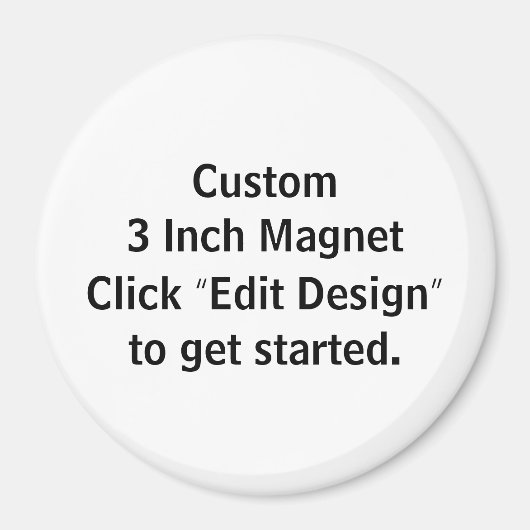 Aangepaste 3 inch ronde magneet (Voorkant)