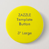 Aangepaste 3-inch witte Button met grote diameter (Voorkant)