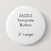 Aangepaste 3-inch witte Button met grote diameter  (Voorkant)