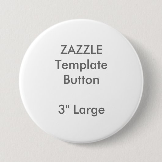 Aangepaste 3-inch witte Button met grote diameter  (Voorkant)