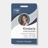Aangepaste 3-kleur moderne zakelijke personeels-ID Badge (Voorzijde)