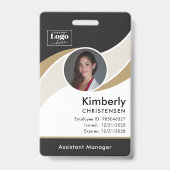 Aangepaste 3-kleur moderne zakelijke personeels-ID Badge (Voorzijde)
