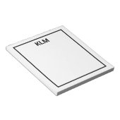 Aangepaste 3-Letter-monogram laptop Notitieblok (Schuin)