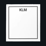 Aangepaste 3-Letter-monogram laptop Notitieblok<br><div class="desc">Aangepaste 3-Letter-monogram laptop</div>