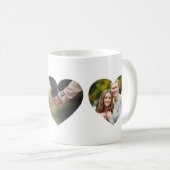 Aangepaste 3 Photo Hearts Koffiemok (Voorkant rechts)