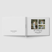 Aangepaste 3 secties Familie Foto Collage Bruiloft Gastenboek (Volledig)