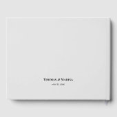 Aangepaste 3 secties Familie Foto Collage Bruiloft Gastenboek (Achterkant)