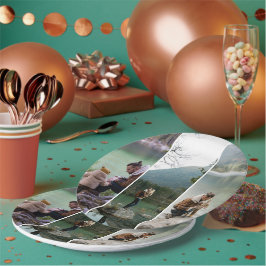 Aangepaste 3 Verticale Fotocollage Papieren Borden Bordje
