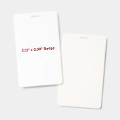 Aangepaste 3" x 5" Badge (Voor- en achterkant)