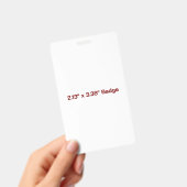 Aangepaste 3" x 5" Badge (Handheld)