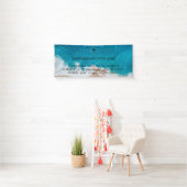 Aangepaste 3' x 5' Ocean Beach Business Banner (Insitu)