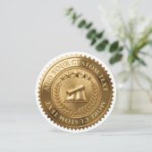 Aangepaste 3D bewerkbare gouden folie certificaat Kaart (Staand voorkant)