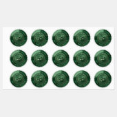 Aangepaste 3D bewerkbare groene folie certificaat  Labels (Vel)