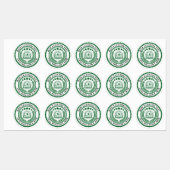Aangepaste 3D bewerkbare kleur- en tekstcertificaa Labels (Vel)
