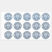 Aangepaste 3D bewerkbare kleur- en tekstcertificaa Labels (Vel)