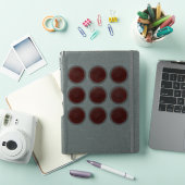 Aangepaste 3D bewerkbare rode wasfolie certificaat Sticker (iPad Cover)